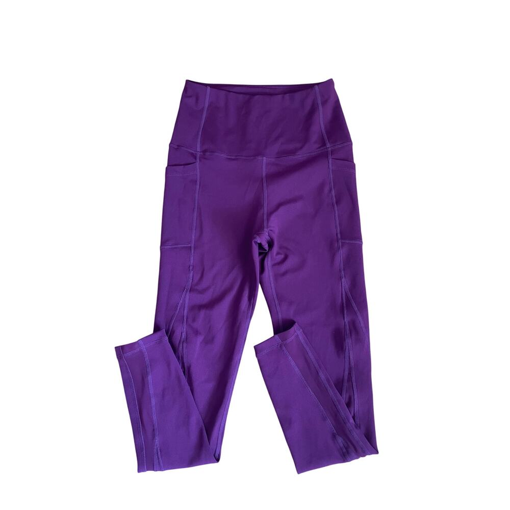 BSP High Waisted Leggings Purple Women S #0292